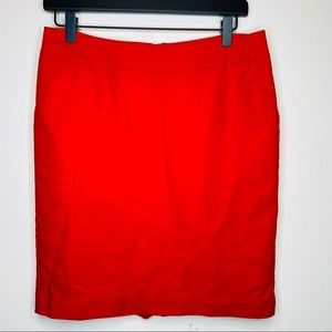 Merona Orange Pencil Skirt w Pockets Size 6
